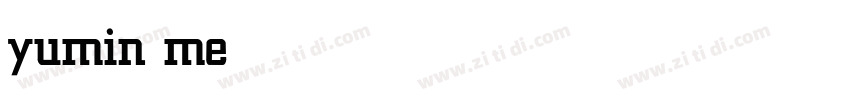 yumin medium字体转换